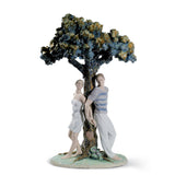 LLADRO' Figurina L'Albero Degli Innamorati 49x32cm Porcellana