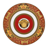 VERSACE Medusa Rosso Piatto Segnaposto Centrotavola 33cm Porcellana