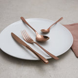 SAMBONET Taste Servizio Posate Set 24 Pezzi Rame Vintage PVD Acciaio Inox