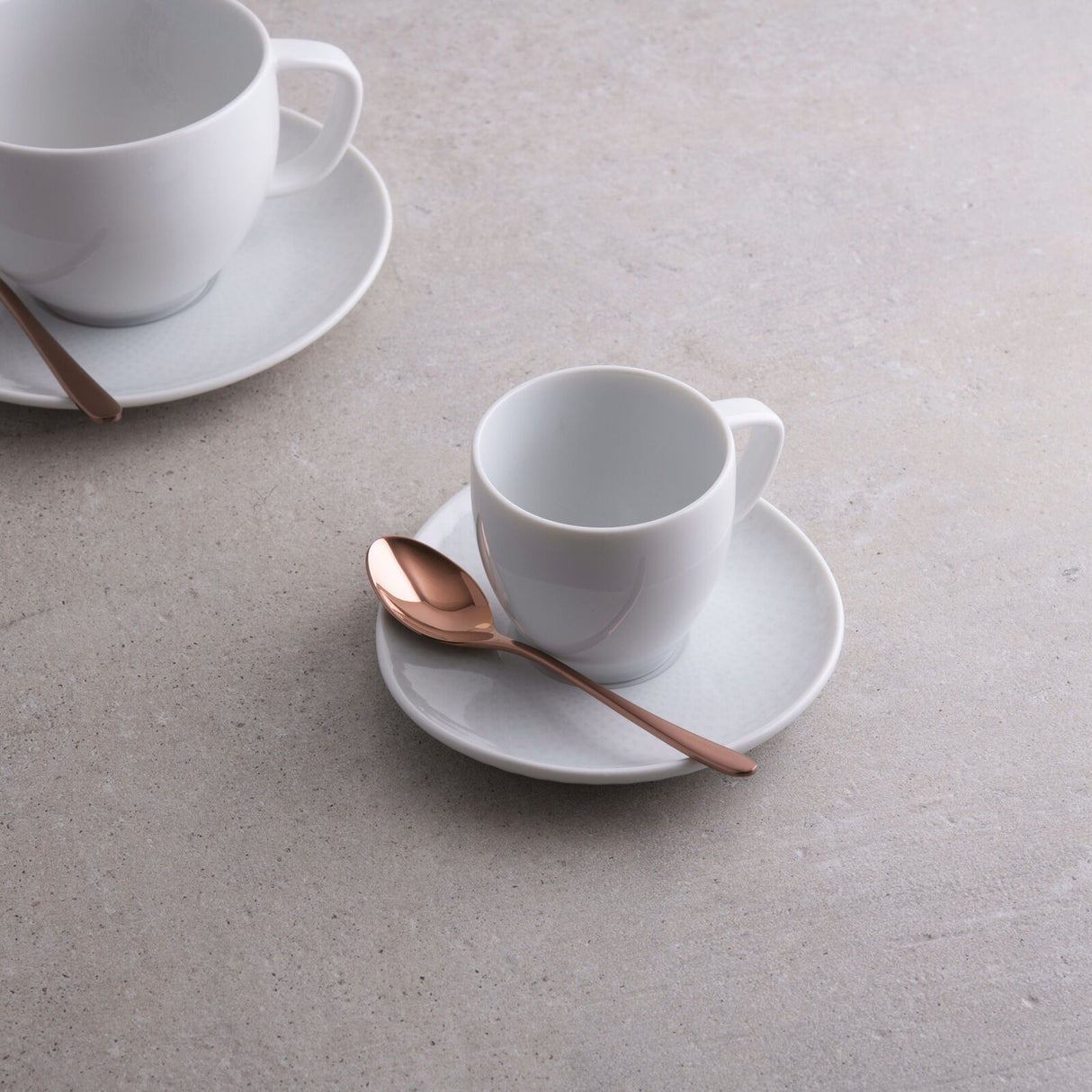 SAMBONET - Taste Rame Lucide Posate 6  Pezzi Cucchiaini da Caffè PVD Acciaio Inox 52553C37