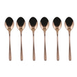 SAMBONET - Taste Rame Lucide Posate 6  Pezzi Cucchiaini da Caffè PVD Acciaio Inox 52553C37