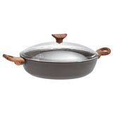 SAMBONET - Saucepan 2 Handles w/Lid Rock &amp; Rose Black 28cm 51035-78