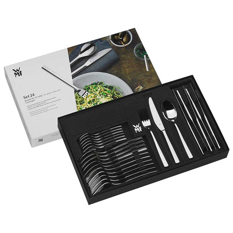 WMF Philadelphia Servizio Tavola Posate Set 24 Pezzi Acciaio Inox