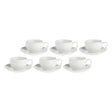 Set 6 tazze caffè Essenziale La Porcellana Bianca in porcellana 100 ml
