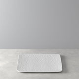 VILLEROY &amp; BOCH Manufacture Rock White Square Gourmet Plate 32.5cm
