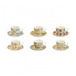 BRANDANI - Tazzina Caffè Medicea Set 6 Pezzi, Porcellana 53706