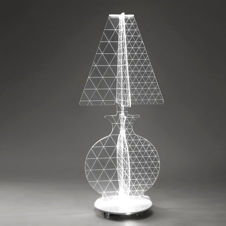 iPLEX - ESA Lampada in PMMA Trasparente LED Taglio Laser 64x148cm Made in Italy