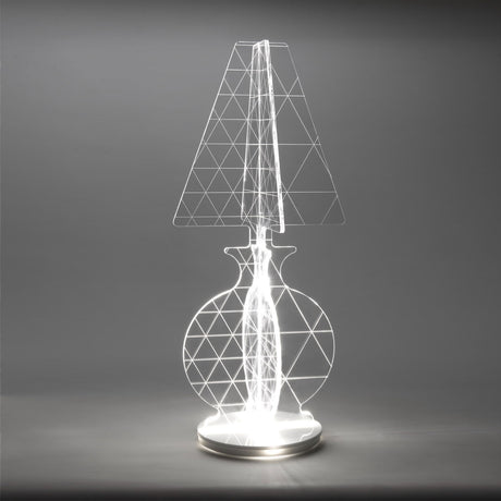 iPLEX - ESA Lampada in PMMA Trasparente LED Taglio Laser 23x52cm Made in Italy