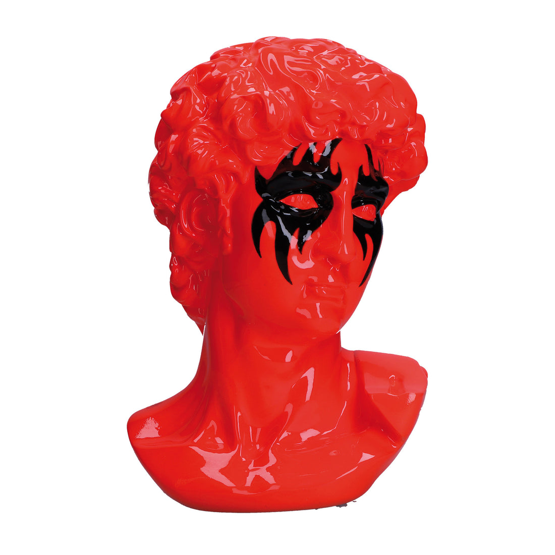RITUALI DOMESTICI - Busto Il Davide Arancio Resina Polvere di Faggio 10x18xH29cm