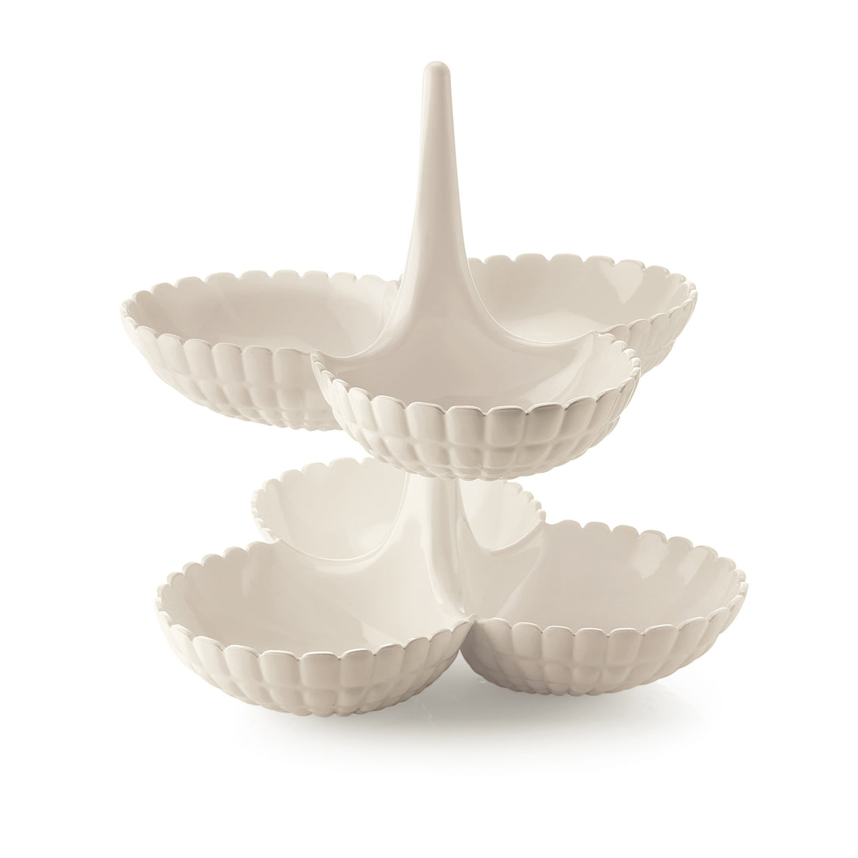 GUZZINI Tiffany Set 2 Antipastiera Bianco 25,5cm