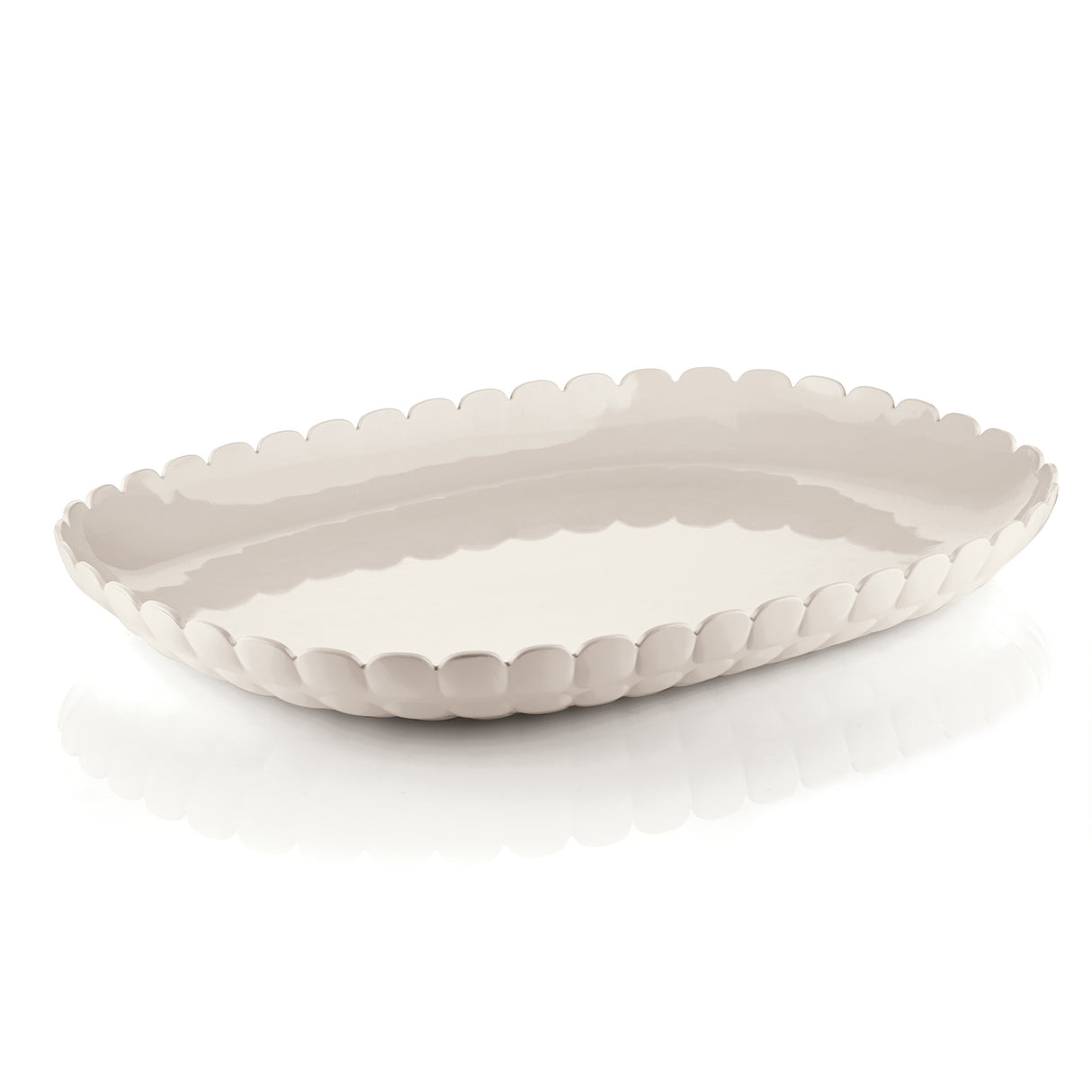 GUZZINI Tiffany Vassoio a Servire Grande Bianco 45x31cm