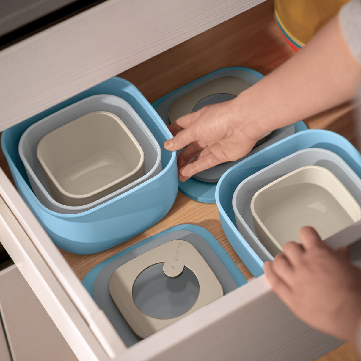 GUZZINI Store&More Set 3 Contenitori Ermetici Frigo Freezer 12x19,5cm