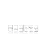 ICHENDORF Decò Set 6 Bicchieri Da Liquore 100ml Vetro Borosilicato