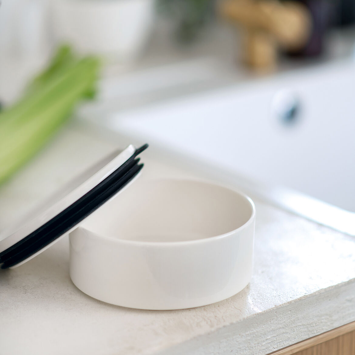 VILLEROY & BOCH - ToGo&ToStay Porta Pranzo, 13x6cm, Rotondo, Bianco