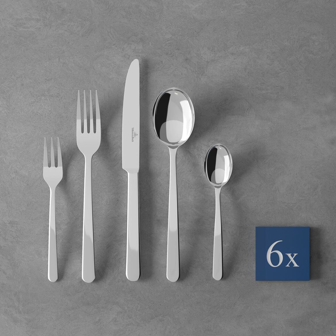 VILLEROY & BOCH Louis Servizio Set Posate Tavola 30 Pezzi Acciaio Inox
