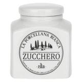 LA PORCELLANA BIANCA Conserva Barattolo Contenitore Zucchero 1,1L Bianco Porcellana