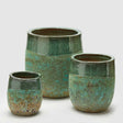Vaso porta piante Saigon EDG in ceramica turchese 30x26 cm