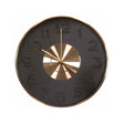 Orologio da parete Brandani in policarbonato nero e oro 40 cm