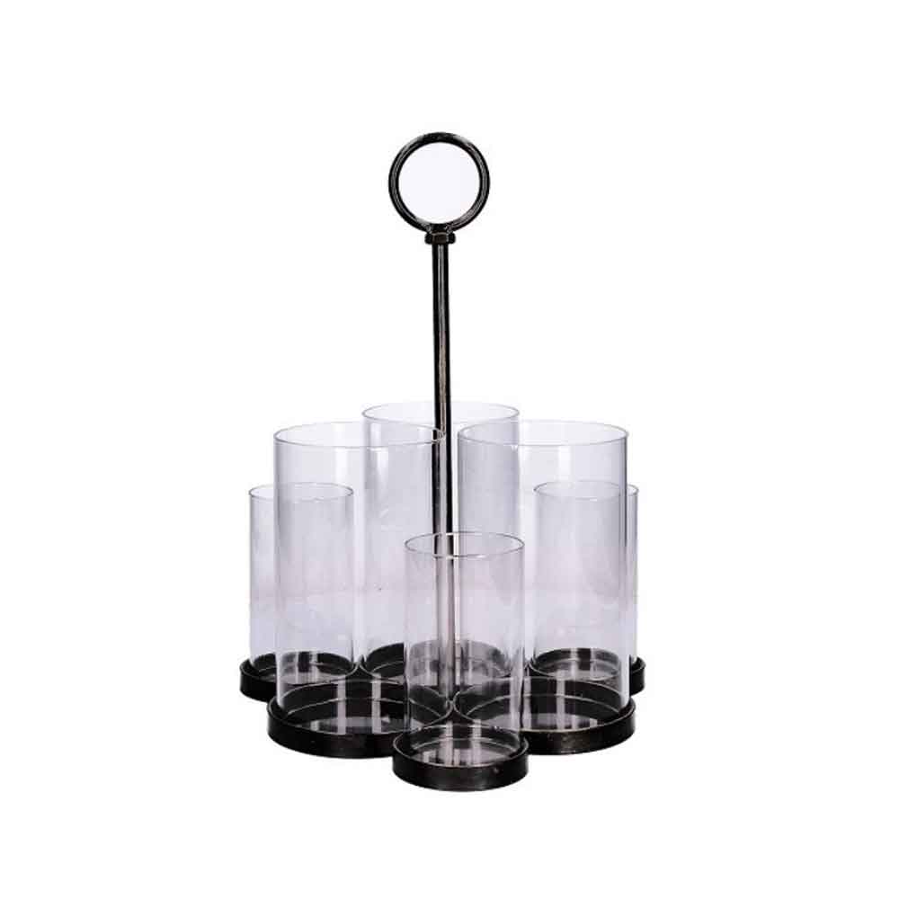 RITUALI DOMESTICI - Daria Portacandele 6 Candele Metallo 36cm H210900022