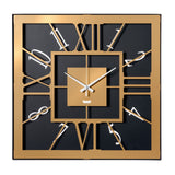 ARTI & MESTIERI Orologi da Parete di Design Tauro Nero E Oro Laccato