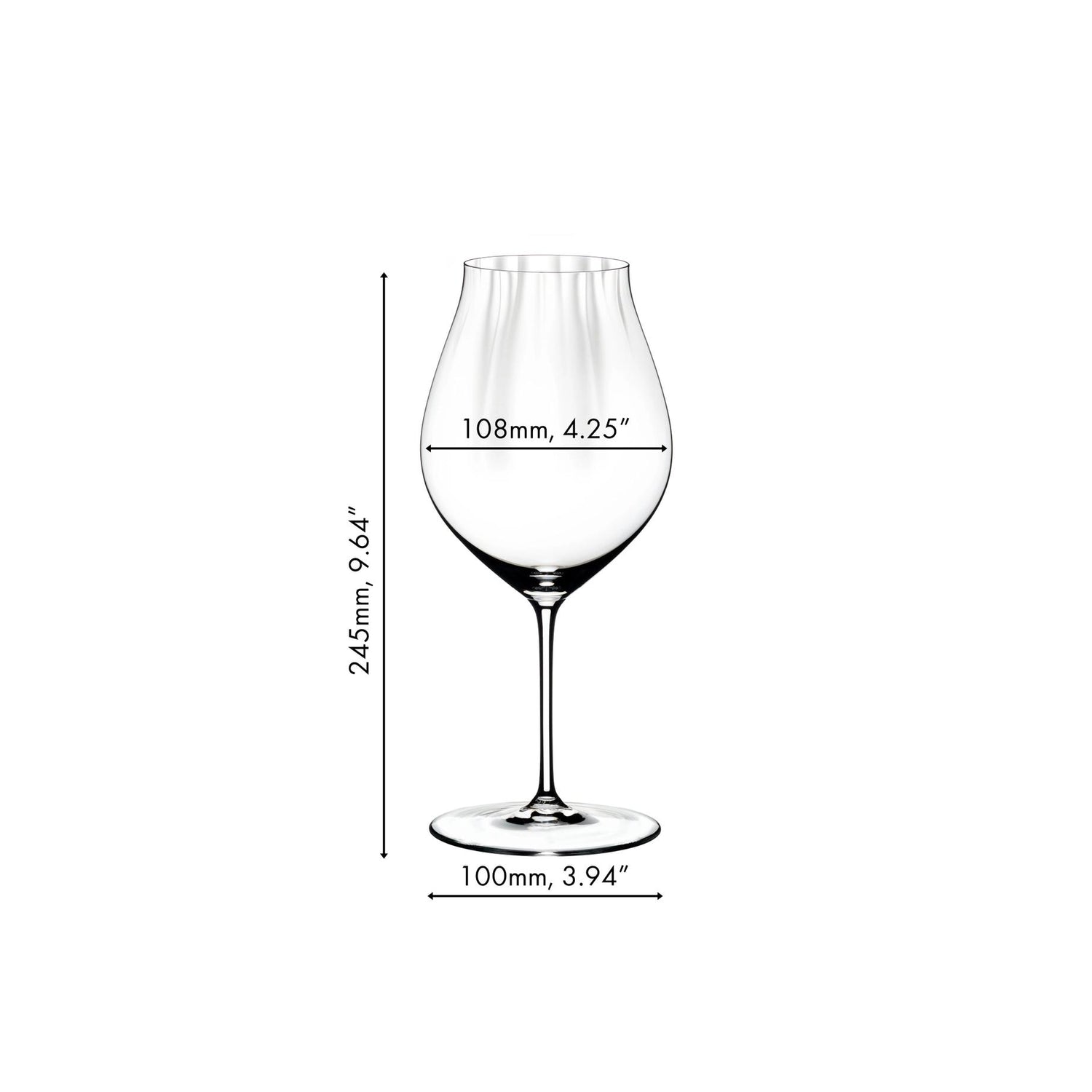 RIEDEL Performance Set 2 Pezzi Calice Bicchiere Pinot Noir 830ml Cristallo