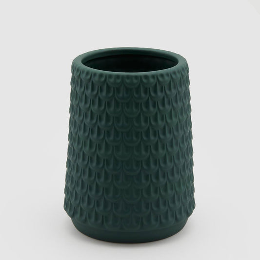 EDG Enzo De Gasperi Vaso Squame in Ceramica 19x25cm Verde