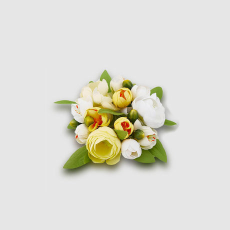 EDG Enzo De Gasperi Girocandela Corona Ranuncolo 9cm Bianco