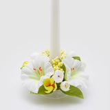 EDG Enzo De Gasperi Girocandela Corona Petunia 16cm Bianco