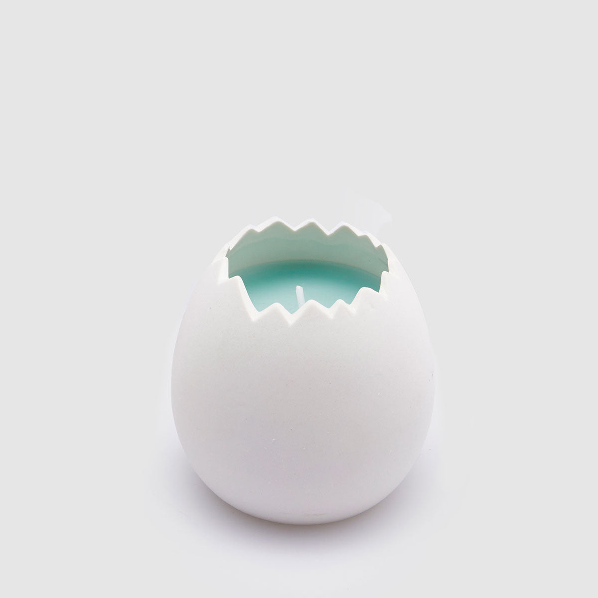 EDG Enzo De Gasperi Candela Profumata Uovo 12x8cm Azzurro in Ceramica Decorazione Pasquale Cotton