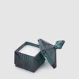 EDG Enzo De Gasperi Candela Profumata Jasmine 12x6,5cm in Vetro Verde Petrolio Greenwood Breeze