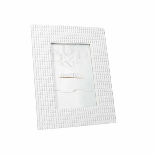BRANDANI Portafoto Lingotto 13x18cm Bianco Poliresina