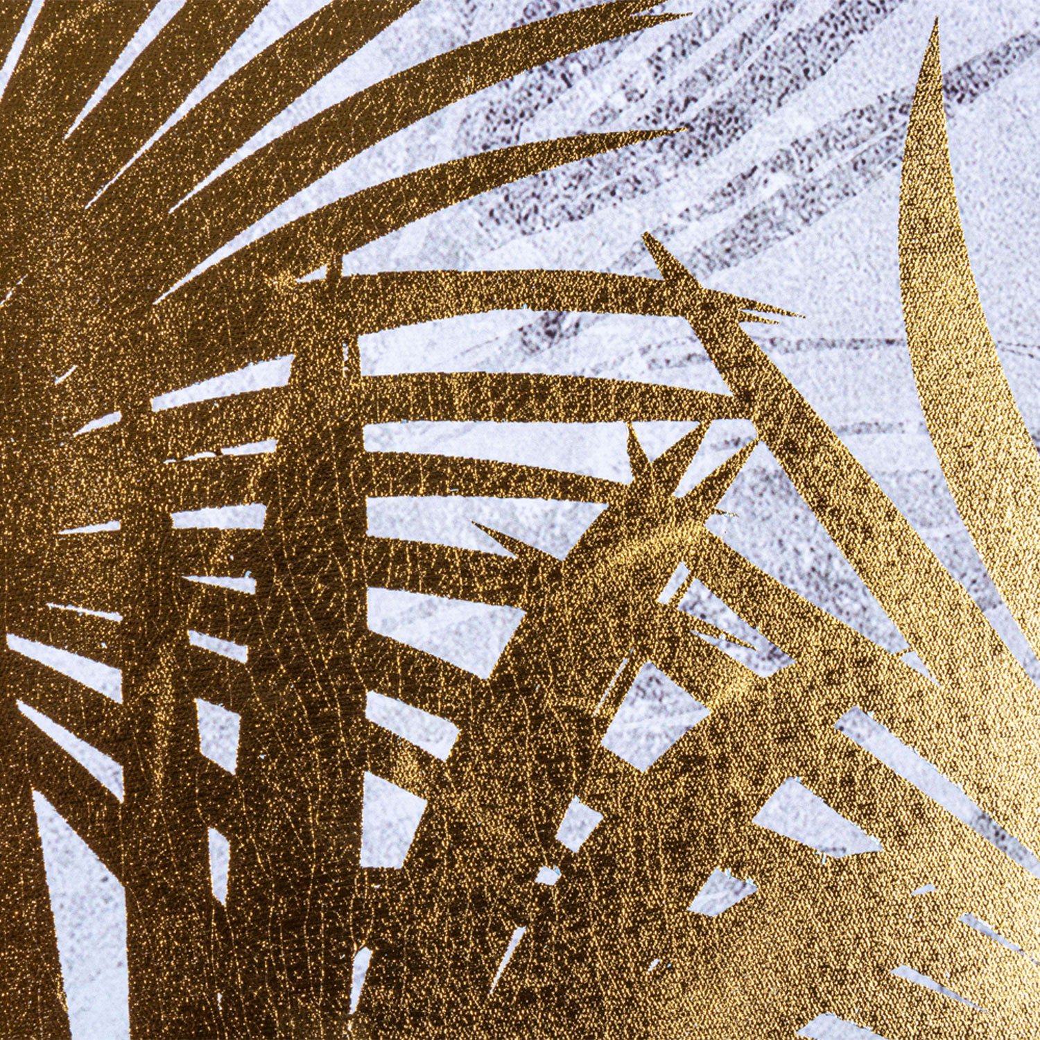 BIZZOTTO Quadro Dipinto Stampa su Tela Palme Oro Bold 82x122cm