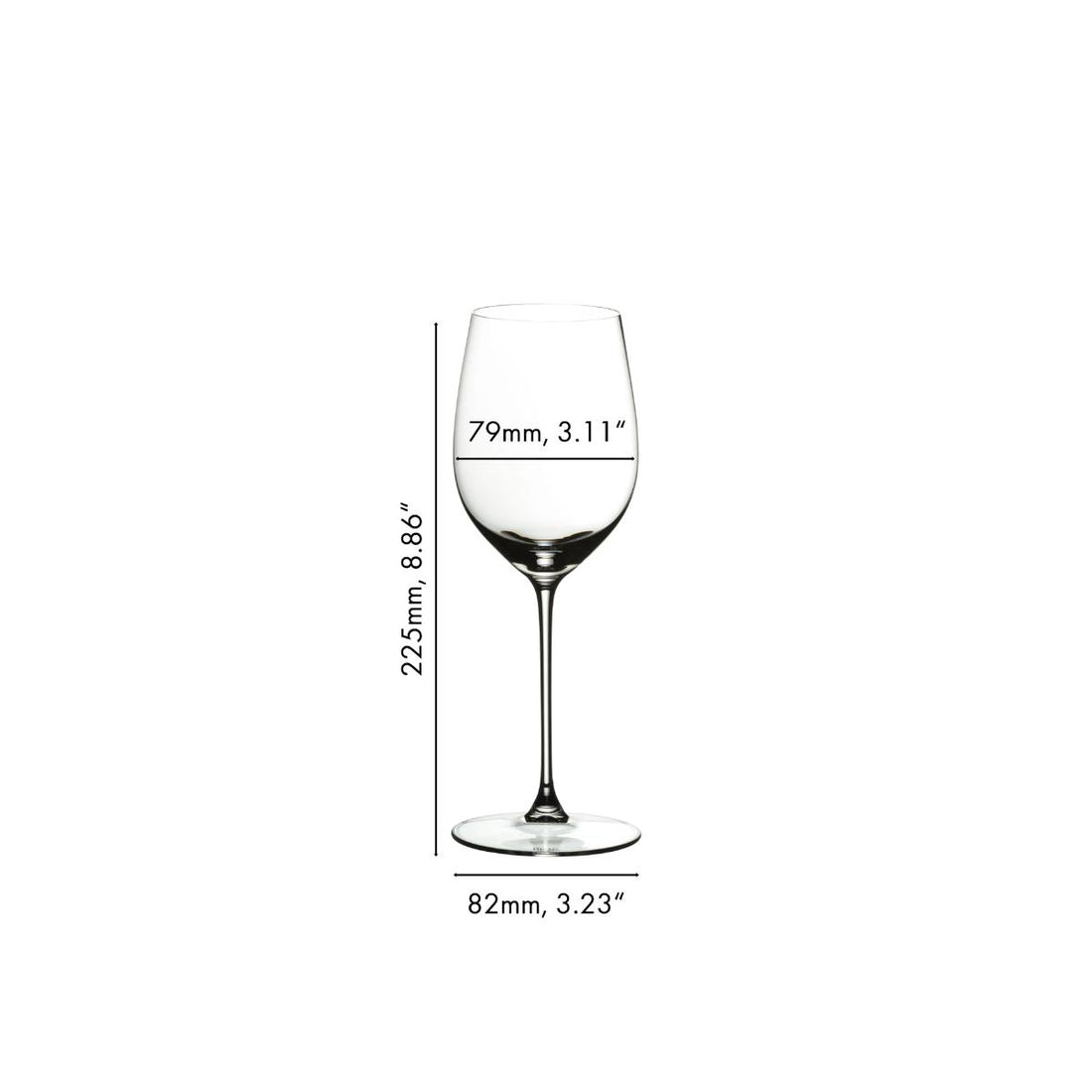 RIEDEL Veritas Calice Vino Bianco Chardonnay Set 2 Pezzi 381ml Cristallo
