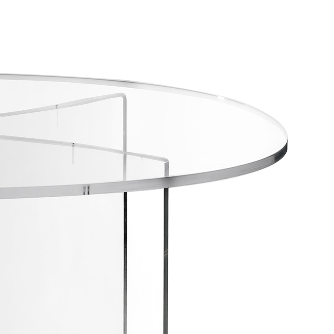 iPLEX Acqua Tavolo Ovale Trasparente 100x200x70cm Made in Italy Plexiglas