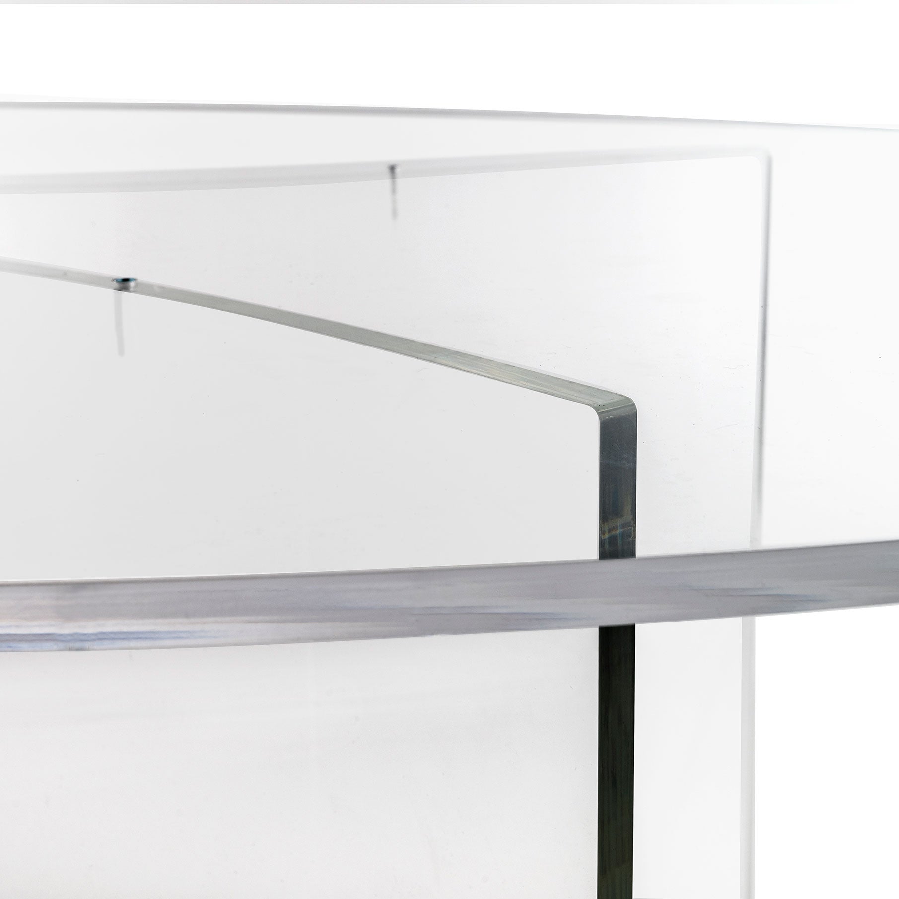 iPLEX Acqua Tavolo Ovale Trasparente 100x200x70cm Made in Italy Plexiglas