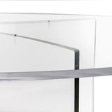 iPLEX Acqua Tavolo Ovale Trasparente 100x200x70cm Made in Italy PMMA