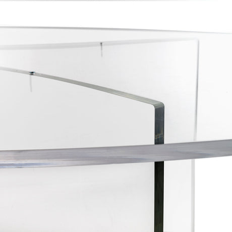 iPLEX Acqua Tavolo Ovale Trasparente 100x200x70cm Made in Italy PMMA