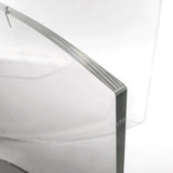 iPLEX Acqua Tavolo Ovale Trasparente 100x200x70cm Made in Italy PMMA