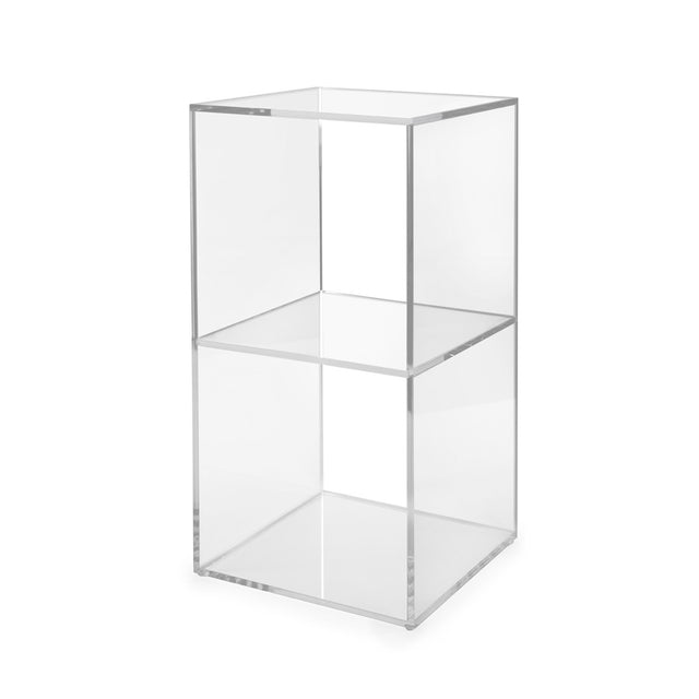 Scaffale Clio Cubo Double Iplex in PMMA trasparente 30x60 cm