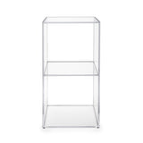 iPLEX Clio Cubo Double Floor Storage Shelf 30x60cm Made in Italy Plexiglas