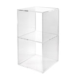 iPLEX Clio Cubo Double da Terra Scaffale Portaoggetti Plissè 30x60cm Made in Italy PMMA