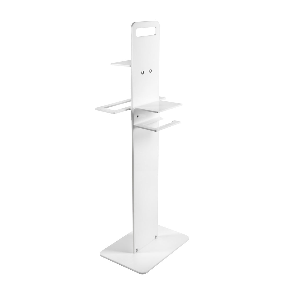 iPLEX Clio Colonnina Bagno Porta Carta Asciugamano e Sapone Made in Italy PMMA Bianco