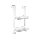 iPLEX Clio Mensola Doccia Portaoggetti 56x33x19cm Trasparente Made in Italy PMMA