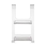 iPLEX Clio Mensola Doccia Portaoggetti 56x33x19cm Trasparente Made in Italy PMMA