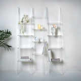 iPLEX Step Bookcase 2 Transparent Plexiglass Shelf 185x121cm Made in Italy