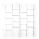 iPLEX Step Libreria 3 Scaffale in PMMA 185x161cm Trasparente Made in Italy