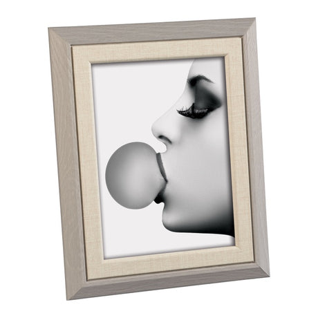 MASCAGNI CASA Cornice Portafoto Formato 13x18cm in Legno MDF Bicolore Grigio