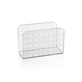 iPLEX Bon Ton Portatovaglioli Verticale in PMMA 13x9cm Trasparente Paglia di Vienna Made in Italy
