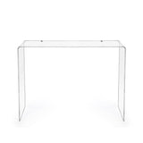 Consolle Milvio Iplex in PMMA trasparente design 75x100 cm