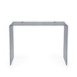iPLEX Milvio Consolle in PMMA 75x100cm Fumè Trasparente Made in Italy